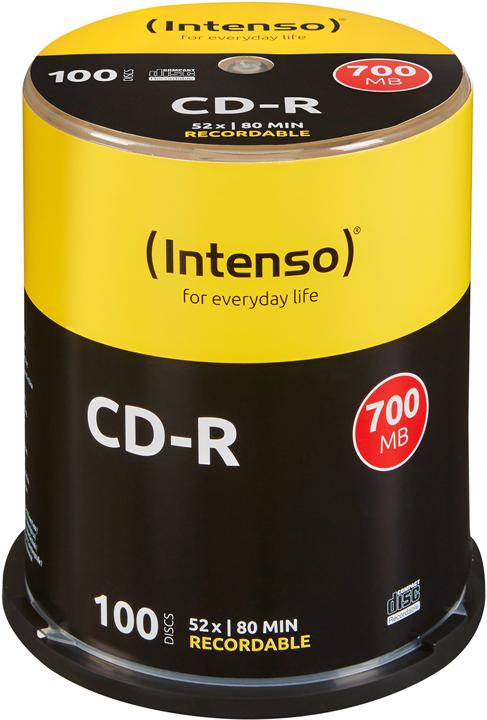 Intenso Boîte à gâteaux CD-R 80MIN/700MB (100 x)
