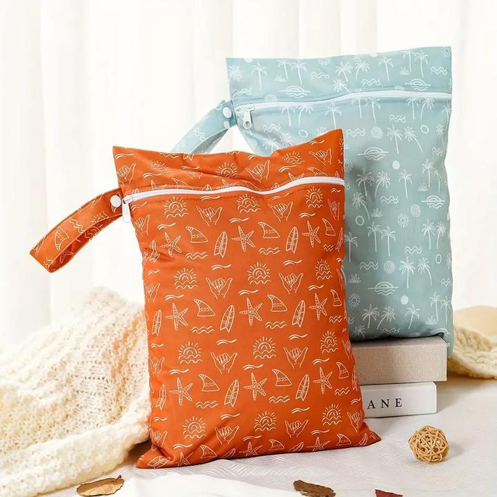 Produktbild ASMI 2 Stück Wetbag Windeltasche Set 25x35 cm
