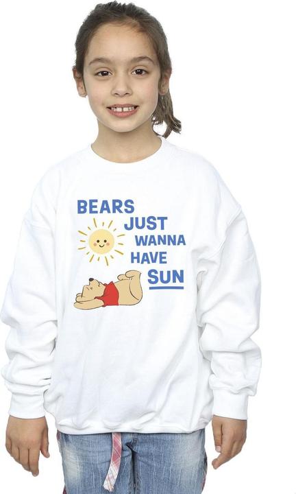 Actual product image Disney Girls Winnie The Pooh Bears Just Wanna Have Sun Sweatshirt (128)