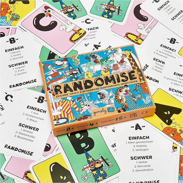 Produktbild Gamely RANDOMISE - Zeichne, Spiele & Beschreibe kunterbunte Identitäten (Deutsch)