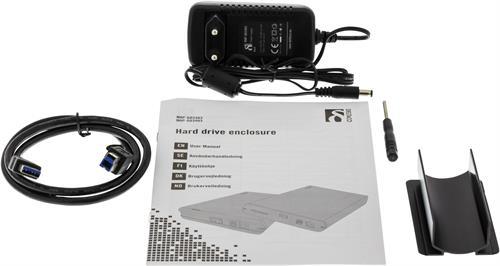 Produktbild Deltaco MAP-GD34U3 - HDD-Gehäuse - 3.5 Zoll - Serial ATA III - USB Konnektivität - Schwa (3.5")