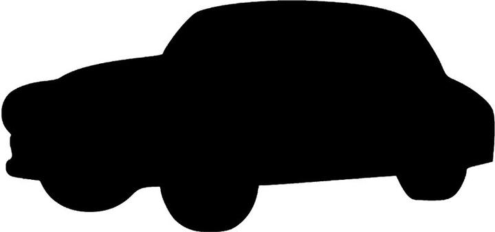 Silhouette Car (Blackboard, 49 x 24 cm)