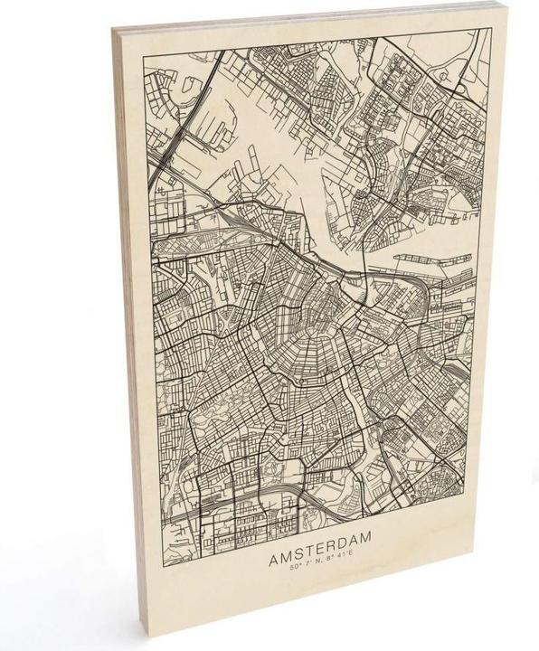 Produktbild Trenddeko Stadtplan Amsterdam (20 x 30 cm)