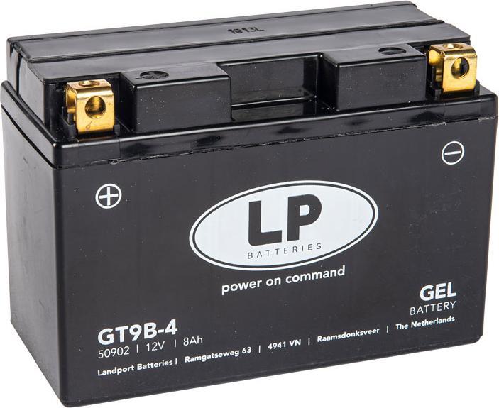 Actual product image Landport Motorbike battery Gel GT9B-4 12V 8Ah (12 V, 8 Ah)