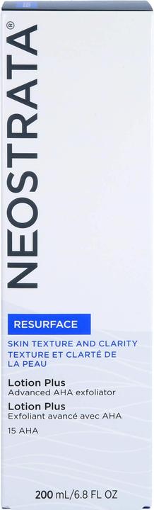 Image du produit NeoStrata Lotion Resurface plus 15 AHA, 200 ml de lotion (Lotion nettoyante, 200 ml)
