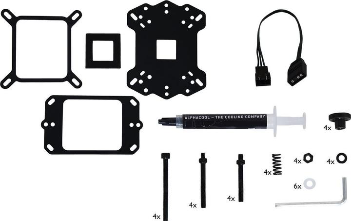 Actual product image Alphacool ice block aurora xp³ light - acrylic cpu cooler
