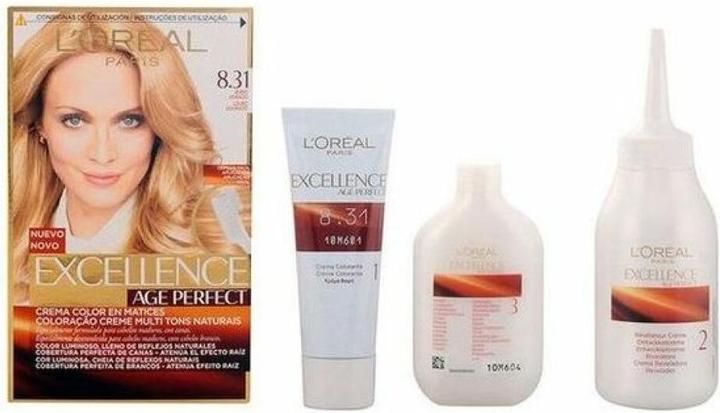 Actual product image L'Oréal Paris EXCELLENCE AGE PERFECT ink #8.31 rubio dorado (8.31 Golden Blonde)