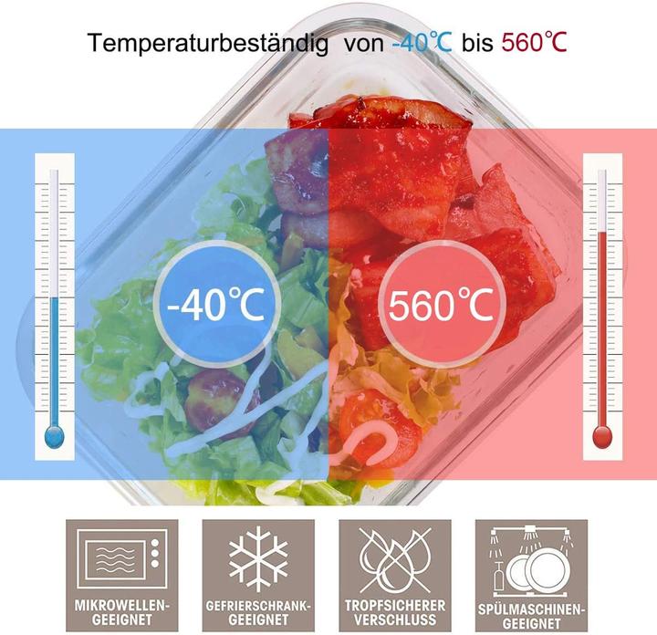 Actual product image Genicook Glass freshness tins (1.05 l)