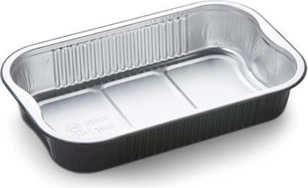 Produktbild Ready2Cook Aluminiumschale 1400 ml 265x162x47 mm Schwarz,2 ps x 150 Stk/krt (1.40 l)