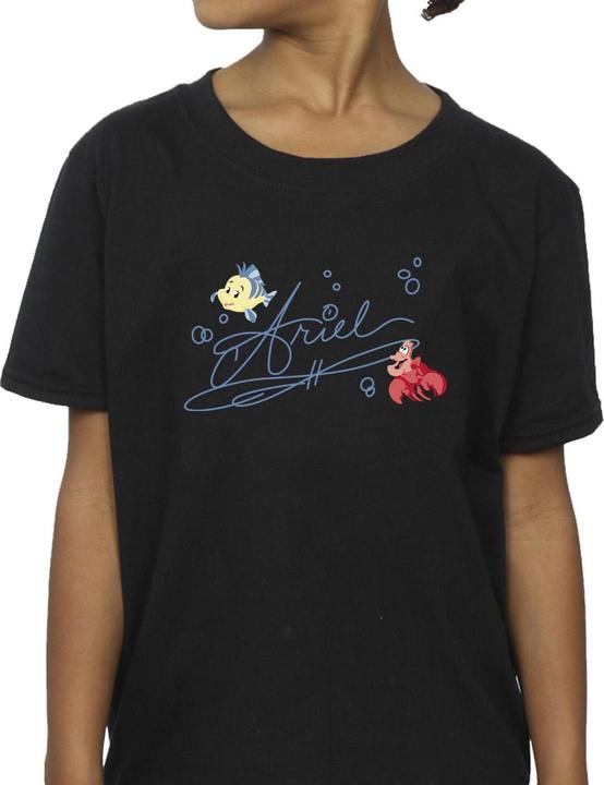 Actual product image Disney Girls The Little Mermaid Ariel Cotton T-Shirt (128)