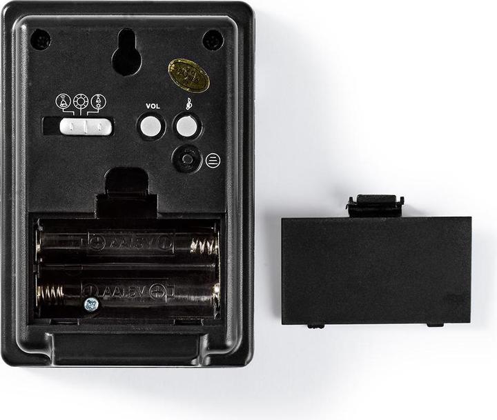 Actual product image Nedis Wireless Doorbell Set Battery Powered 3 V DC 1x CR2032 Volume: 80 dB Signal Range: 300 m IP44