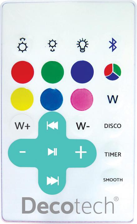 Produktbild Lexibook Bluetooth Lautsprecher wasserdicht in Form einer Tischlampe mit LED Technologie inkl. Fernbedienung