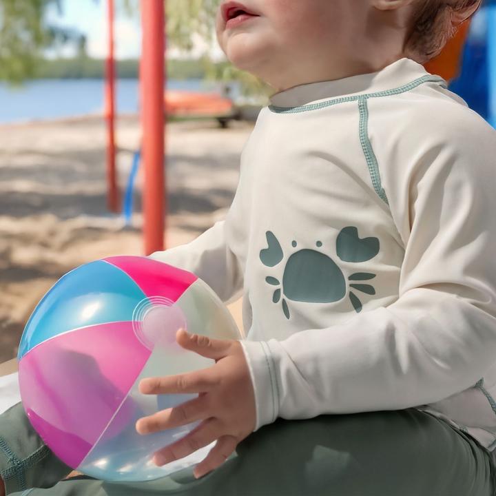 Actual product image La Loona LaLoona Baby-Bademode Bade-Shirt mit UV-Schutz - Krabbe - Offwhite (92)
