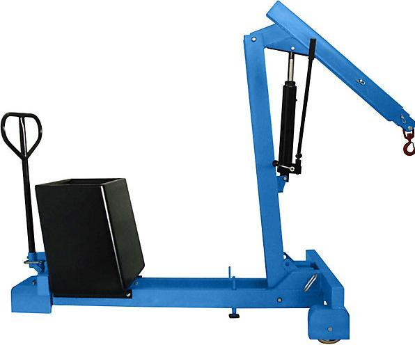 Produktbild Janssen Hydraulik-Technik Gegengewichtskran, Tragfähigkeit max. 550 kg, Hydraulik-Pumpe doppelt wirkend