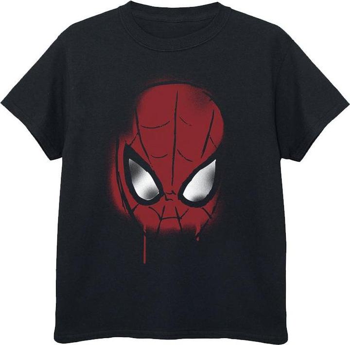 Actual product image Boys Spider-Man Face Sketch T-Shirt (104)