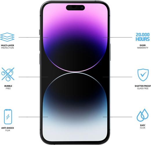 Image du produit Eiger Mountain H.I.T (2 pièce(s), Apple iPhone 15 Pro, Apple iPhone 15)