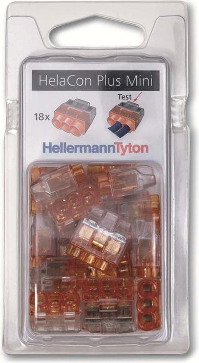 Produktbild HellermannTyton Hellermann HCPM-3-Blister-PC-CL/OG 18 HelaCon Plus Mini 148-90055