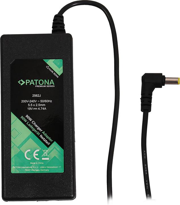 Produktbild Patona Premium Netzteil 19V 4,74A 90W f. Acer Aspire/Travelmate/Extensa/Medion PA-1900-05 (90 W)