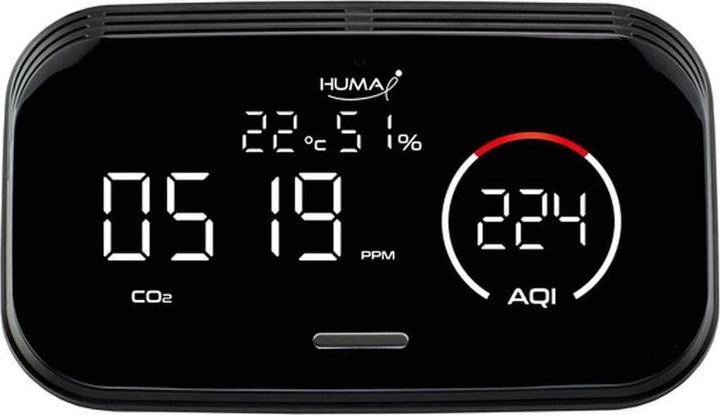 Actual product image Humatech Air Quality Monitor Huma-i HI-300 Black