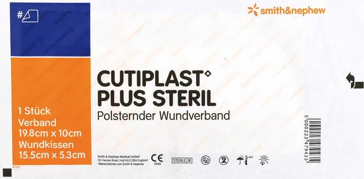 Smith & nephew CUTIPLAST Plus sterile wound dressing 10 cm x 19.8 cm, 1 pc. plaster (1 x)
