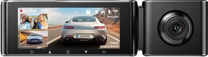 Image du produit AZDome M550Pro (Récepteur GPS, Microphone intégré, Vision nocturne, Accéléromètre, WiFi, 4K)