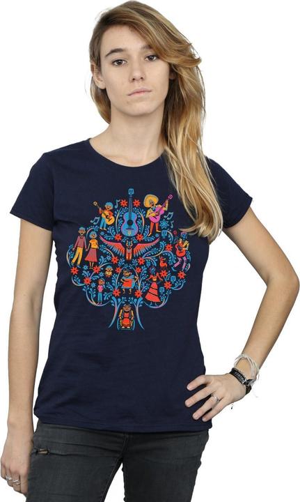 Actual product image Disney Womens/Ladies Coco Tree Pattern Cotton T-Shirt (S)