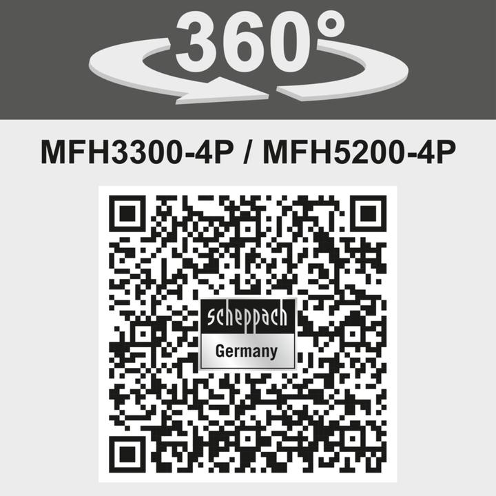 Produktbild Scheppach 4in1 Multigartengerät MFH3300-4P 1.22PS (Trimmfaden, Metallschneideblatt)