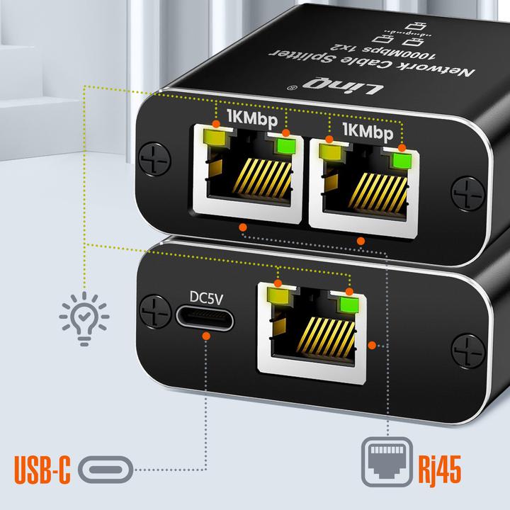 Immagine prodotto LinQ Duplicatore VK3342 (RJ45 (2x))