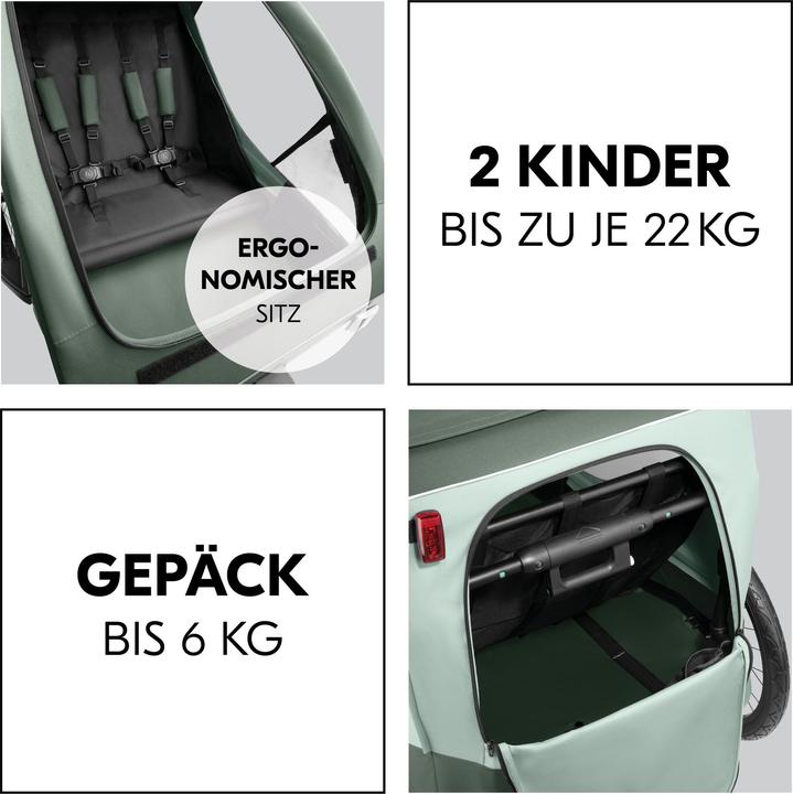 Image du produit Hauck Dryk Duo Plus Fahrradanhänger