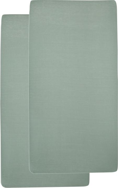 Image du produit Meyco jersey draps-housses 2-pack 60x120 stone green