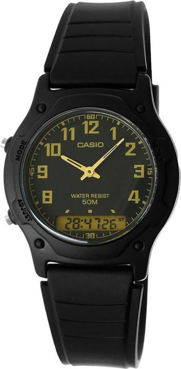 Actual product image Casio AW-49H-1BVDF Dual Time