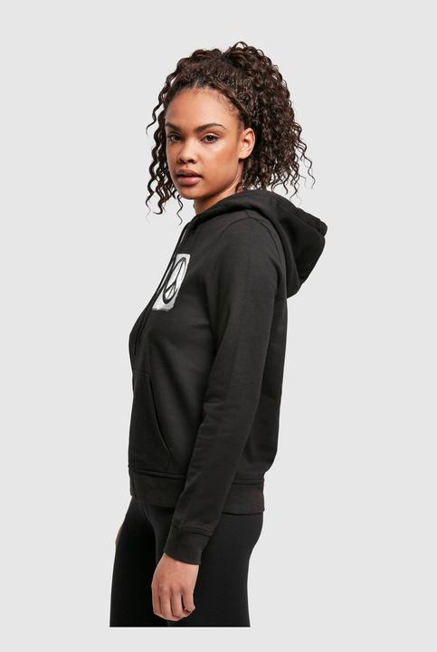 Actual product image Merchcode Ladies Peace - Double Peace Black Basic Hoody - 161625 (S)