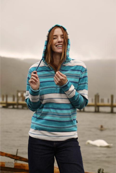 Produktbild Weird Fish Lana Kapuzenpullover mit kurzem Reissverschluss (38 D)