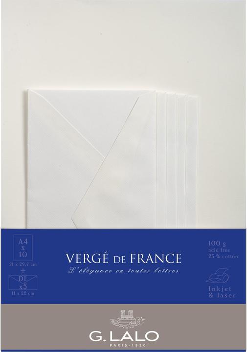 Actual product image G. Lalo Set of cards and envelopes (A4, 1 x)