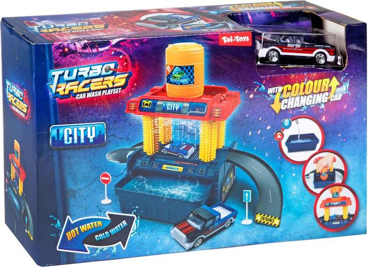 Produktbild Toi-Toys Turbo Racers Autowaschgarage mit farbwechselndem Auto