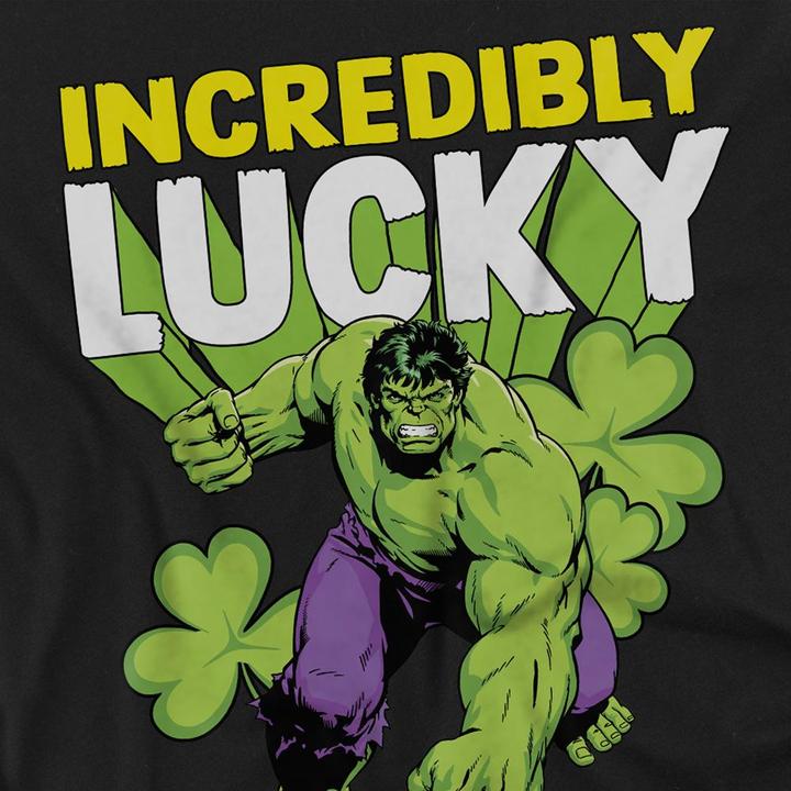 Actual product image Hulk Unisex Adult Incredibly Lucky St Patricks Day T-Shirt (XXL)