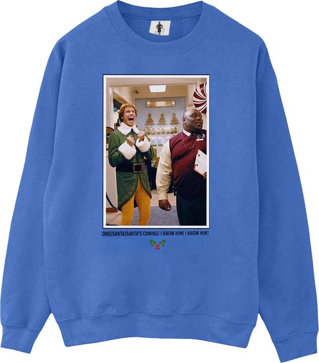 Actual product image Elf Womens/Ladies OMG Santa Photo Sweatshirt (XXL)