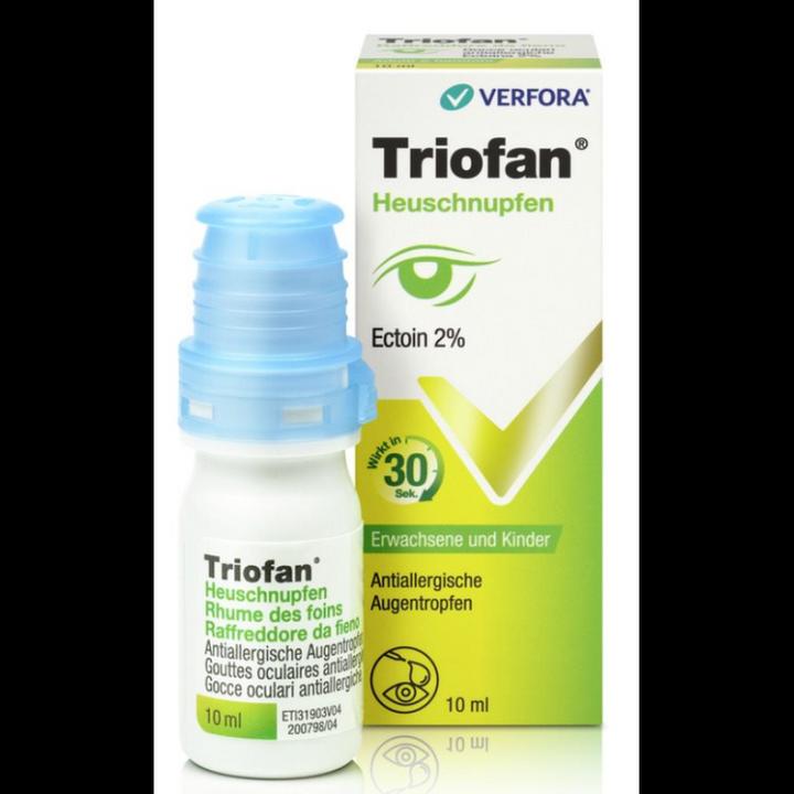 Image du produit Triofan Fièvre des foins (10 ml, Triofan Rhume des foins 2% Gouttes oculaires antiallergiques 10 ml)