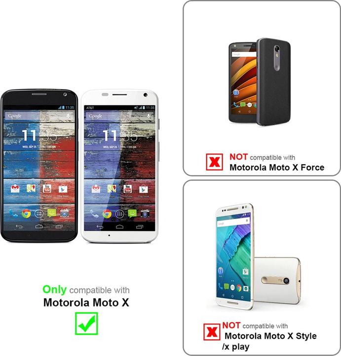 Image du produit Cadorabo Couverture TPU brossé (Motorola Moto X)