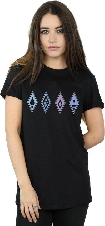 Image du produit Disney - T-shirt FROZEN ELEMENTS SYMBOLS - Femme (5XL)