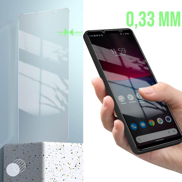Image du produit Avizar Film de protection d'écran en verre d'une dureté de 9H (1 pièce(s), Sony Xperia 10 IV)
