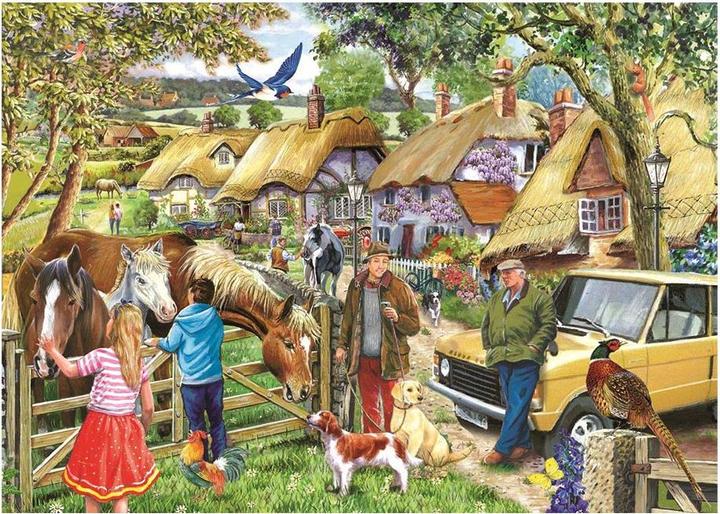 Produktbild The House of Puzzles House of Puzzles Horses & Hounds - BIG 500 Piece Jigsaw Puzzle (500 Teile)