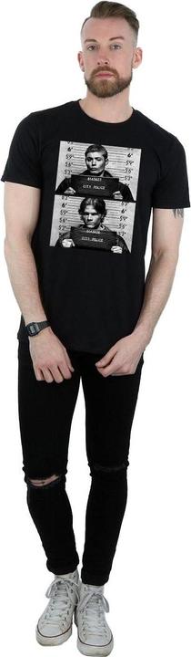 Actual product image Supernatural Mens Winchester Mugshot Cotton T-Shirt (XXL)