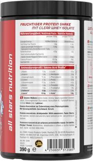Actual product image All Stars Clear Isolate Whey Protein (390g tin) (Fresh Cherry, 1 pcs., 390 g)