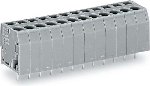Wago 739-112 Klemmenleiste fÃ¼r Leiterplatten 0,08-2,5 qmm grau