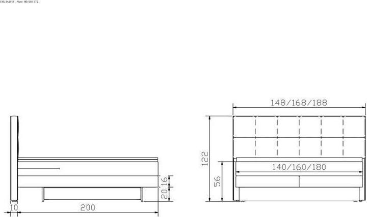 Produktbild Hasena Miami (140 x 200 cm)