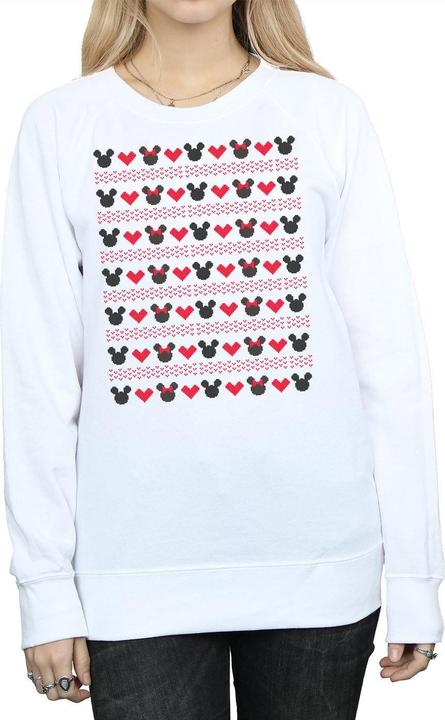 Produktbild Disney Mickey And Minnie Christmas Hearts Sweatshirt (L)