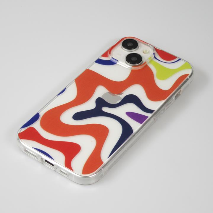 Produktbild PhoneLook Hülle Gummi Silikon farbige Wellen Margarita (Apple iPhone 14)