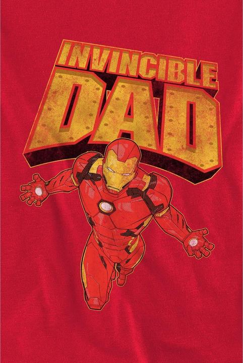 Actual product image Iron Man Unisex Adult Invincible Dad Flying Fathers Day Sweatshirt (S)