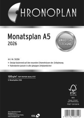 Actual product image Chronoplan Monatsplan (A5, German)